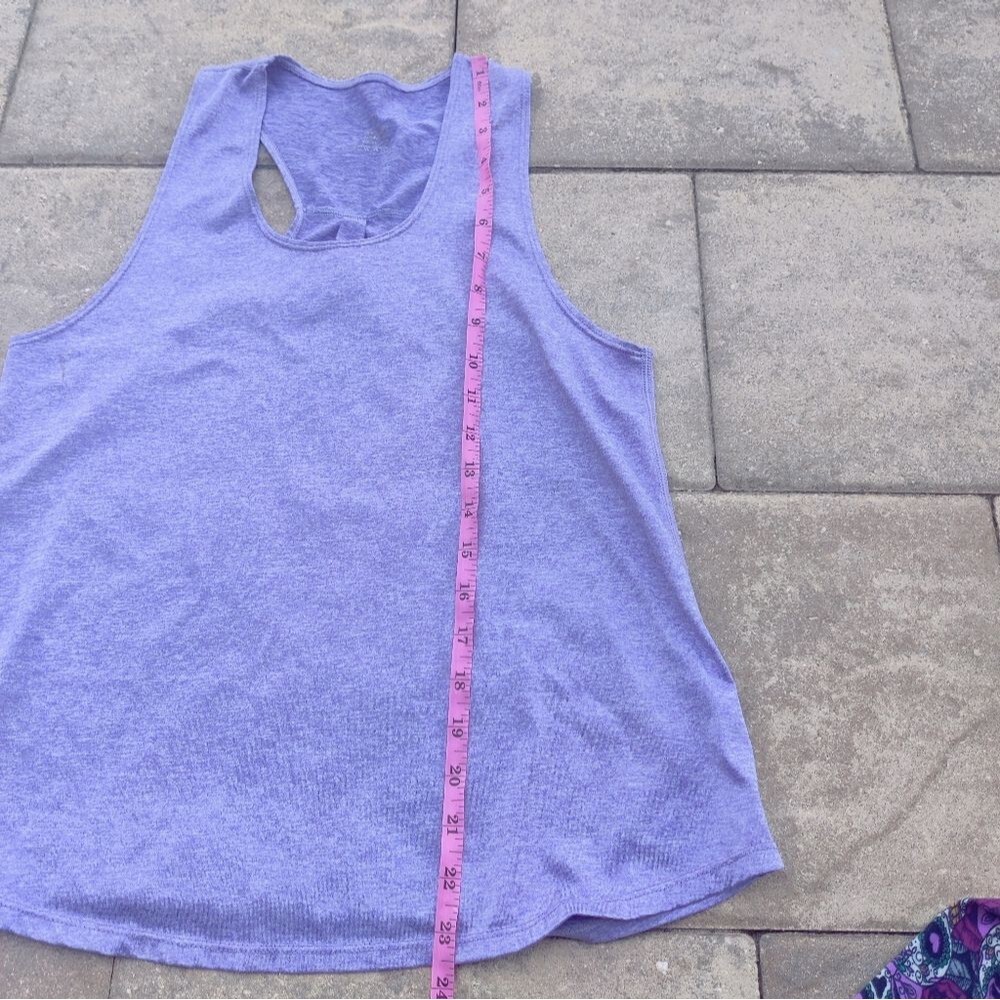 Purple Tank Top and Patterned Leggings Set - Picture 8 of 12
